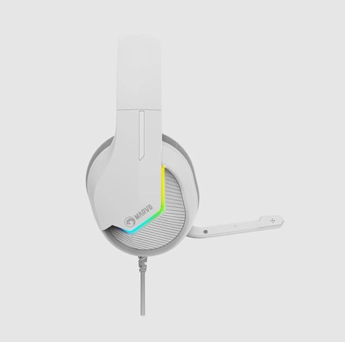 Marvo Wired Gaming Headset Rgb H8618 WH-White Marvo Wired Gaming Headset Rgb H8618 WH-White